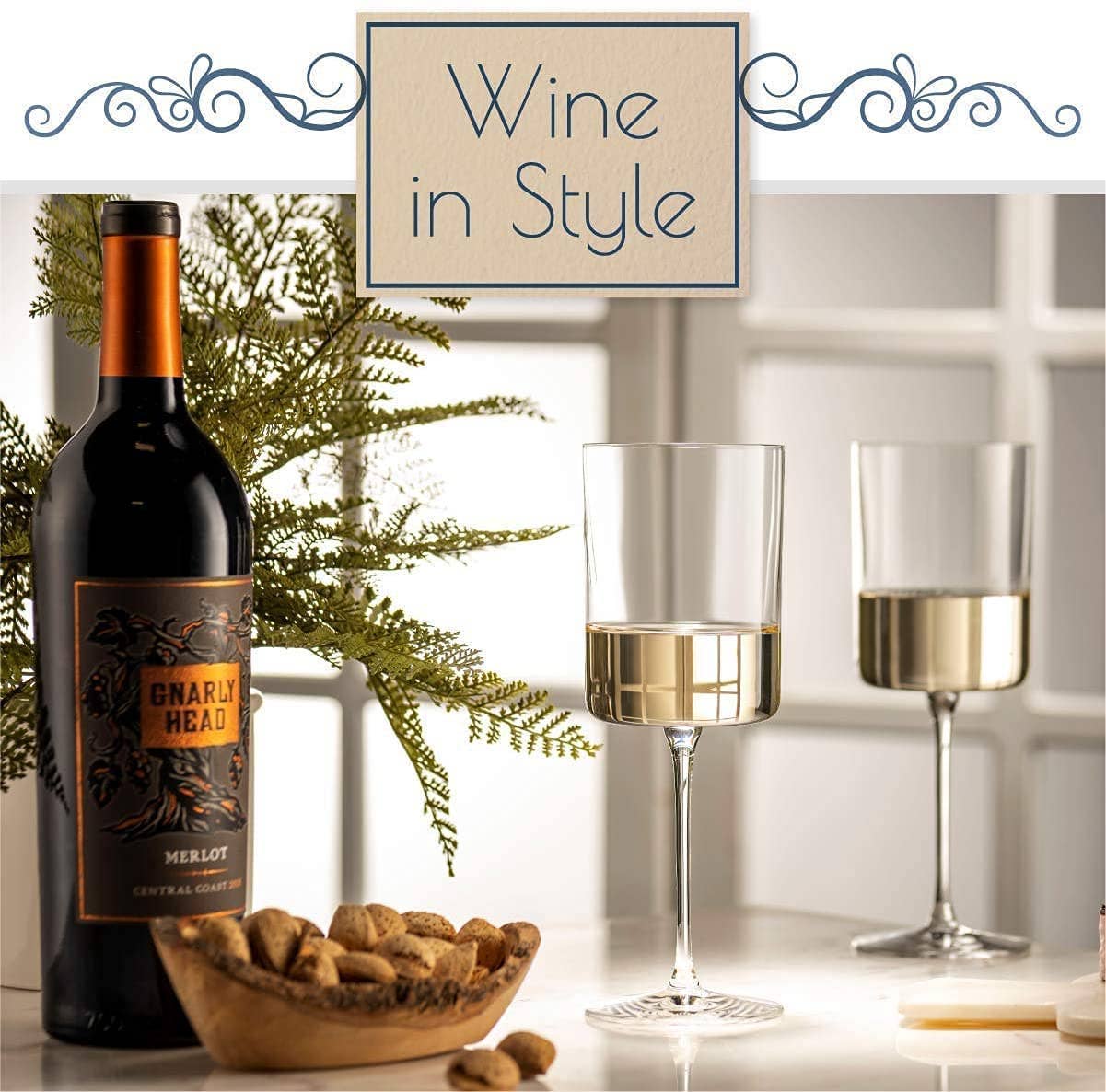 Wine Glasses Superlative Square Edge | Gift Package