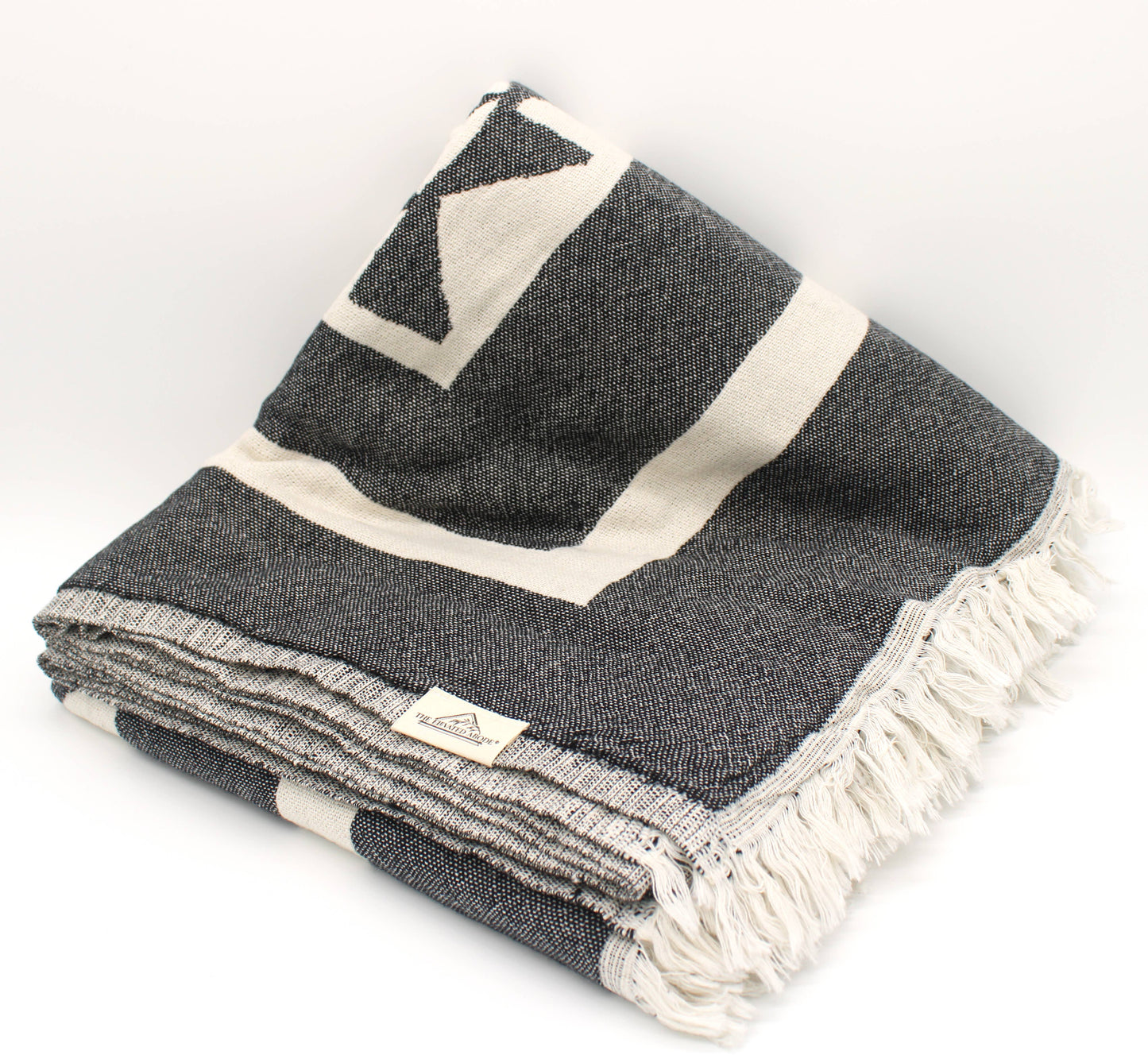 Turkish Cotton Pyramid Throw Blanket