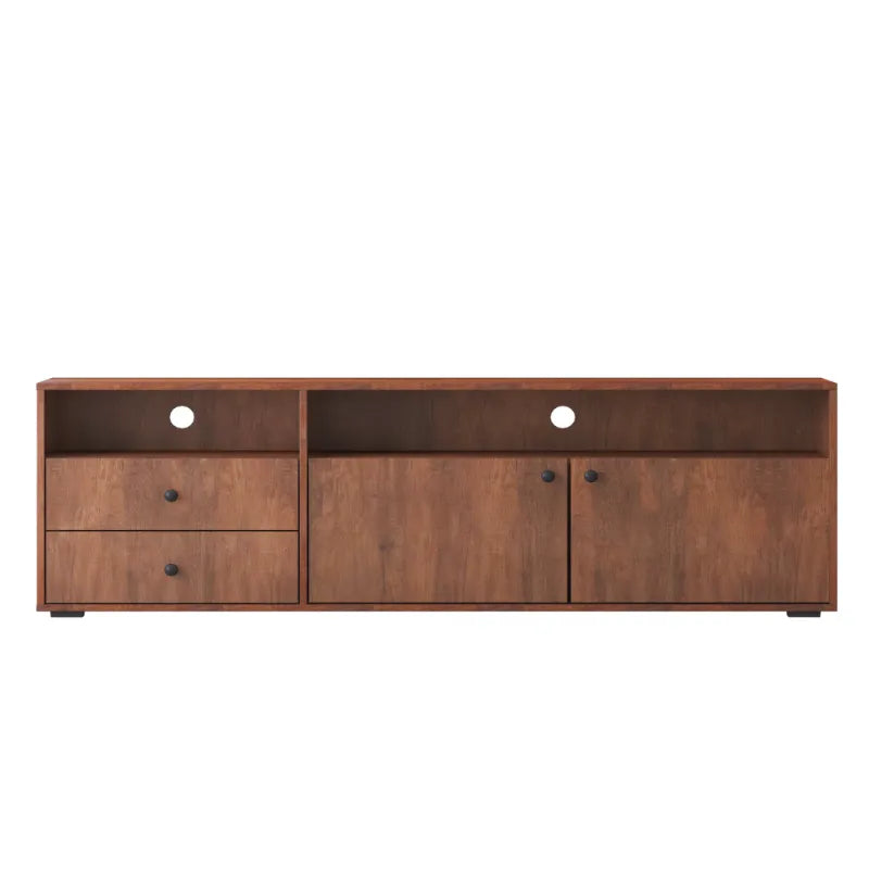 Modern Style Multi-storage Dark Brown TV Cabinet