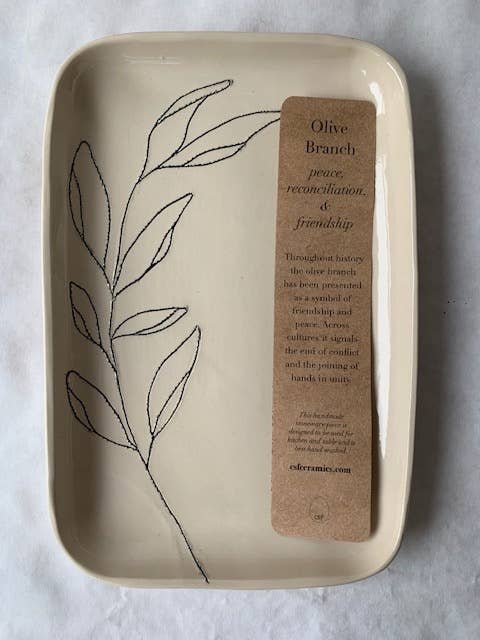 Tray (Rounded): Olive