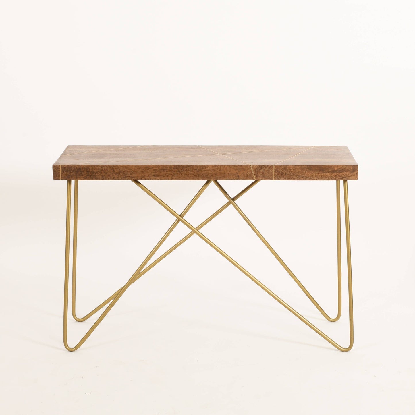 Rayos Brass Inlay Console Table