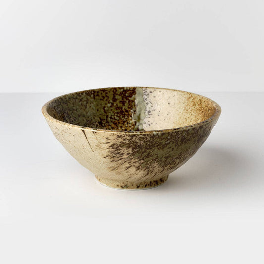 Japanese Terracotta Green Udon Bowl